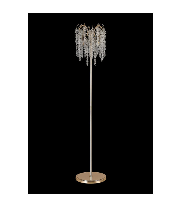 Wisteria Floor Lamp 4 Light E14 French Gold / Crystal Item Weight: 15.38kg-8