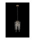 Wisteria 15cm Round Pendant E14 French Gold / Crystal-10