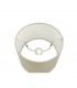 Dual Mount Round Empire, 240, 300 x 200mm Faux Silk Fabric Shade, Ivory Pearl, White Laminate - 4