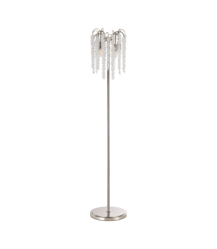 Wisteria Floor Lamp 4 Light E14 Polished Nickel / Crystal Item Weight: 15.38kg-4