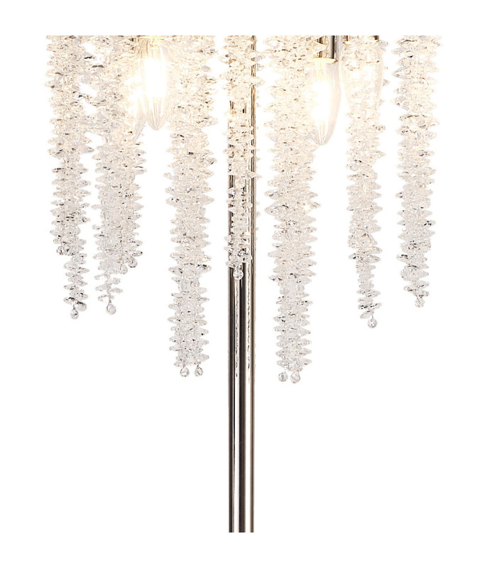 Wisteria Floor Lamp 4 Light E14 Polished Nickel / Crystal Item Weight: 15.38kg-5