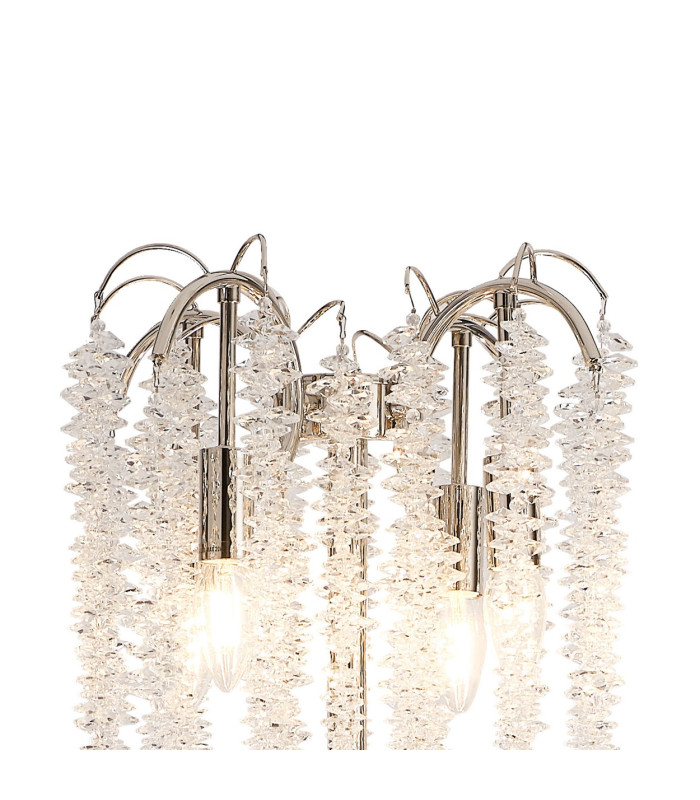 Wisteria Floor Lamp 4 Light E14 Polished Nickel / Crystal Item Weight: 15.38kg-7