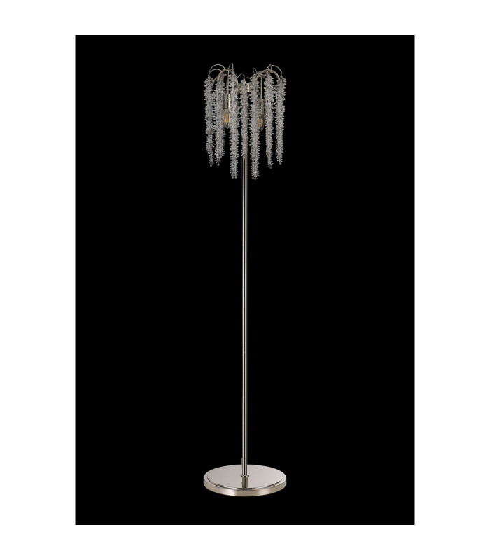 Wisteria Floor Lamp 4 Light E14 Polished Nickel / Crystal Item Weight: 15.38kg-8