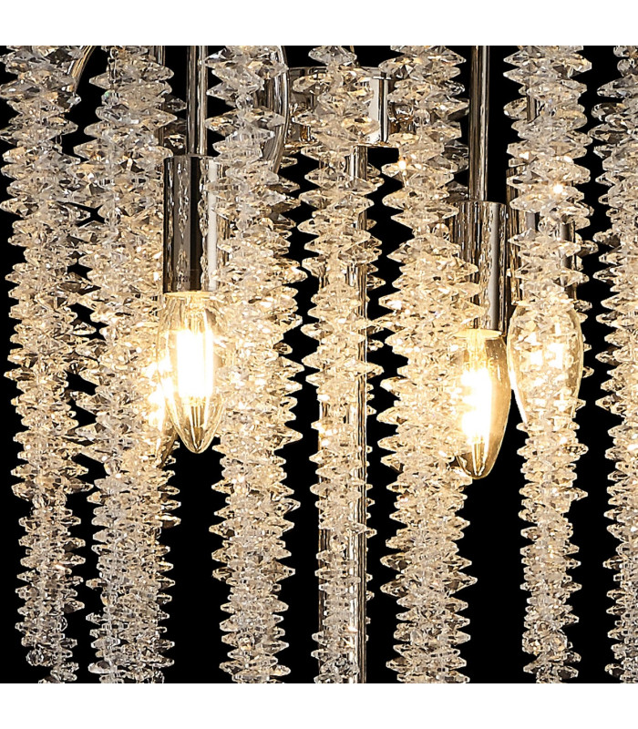 Wisteria Floor Lamp 4 Light E14 Polished Nickel / Crystal Item Weight: 15.38kg-9