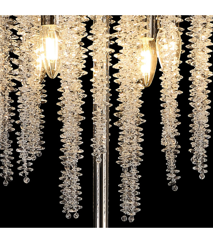 Wisteria Floor Lamp 4 Light E14 Polished Nickel / Crystal Item Weight: 15.38kg-10