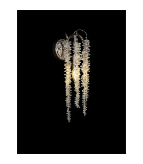 Wisteria Wall Lamp E14 Polished Nickel / Crystal-2
