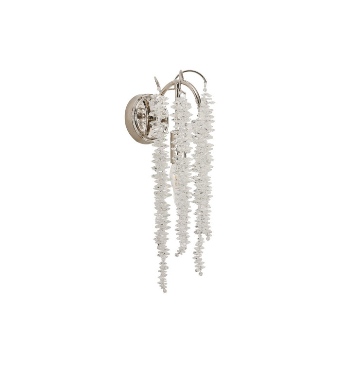 Wisteria Wall Lamp E14 Polished Nickel / Crystal-4