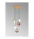 Andromeda 39cm Round Pendant 5 x 5W LED 3000K 2500lm Light Gold/Copper/Chrome/Amber/Clear/Frosted 3yrs Warranty-2