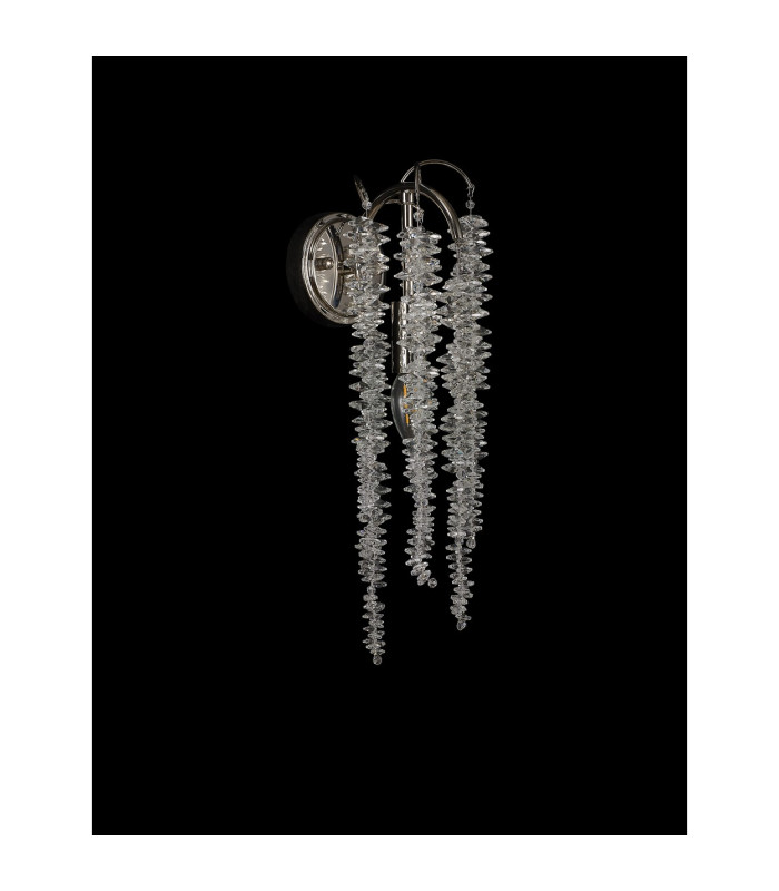 Wisteria Wall Lamp E14 Polished Nickel / Crystal-7