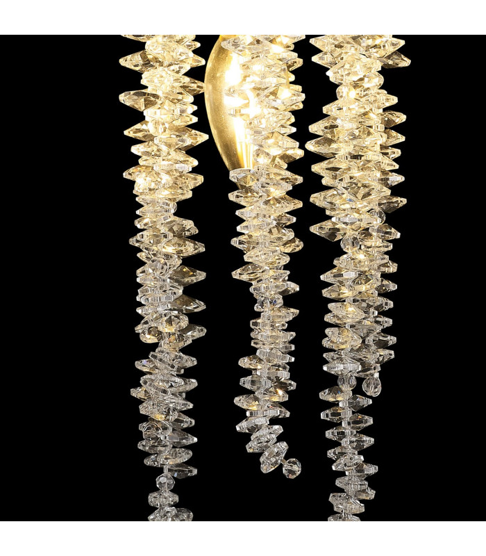 Wisteria Wall Lamp E14 Polished Nickel / Crystal-9