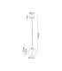 Andromeda Single Pendant 5W LED 3000K 500lm Light Gold/Copper/Frosted 3yrs Warranty-3
