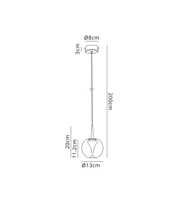 Andromeda Single Pendant 5W LED 3000K 500lm Light Gold/Copper/Frosted 3yrs Warranty-3
