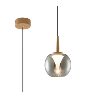 Andromeda Single Pendant 5W LED 3000K 500lm Light Gold/Chrome/Frosted 3yrs Warranty-1