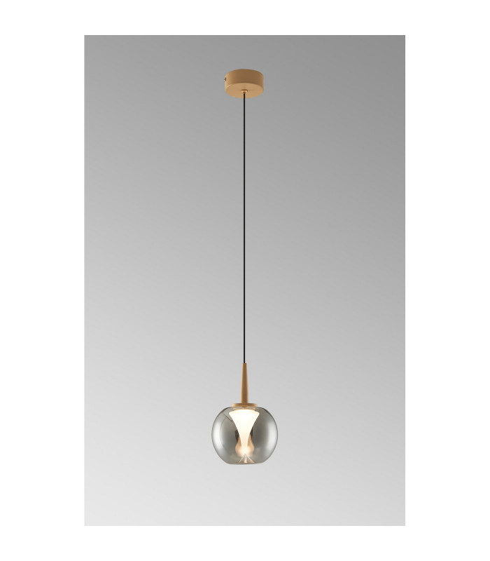 Andromeda Single Pendant 5W LED 3000K 500lm Light Gold/Chrome/Frosted 3yrs Warranty-2