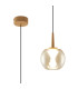Andromeda Single Pendant 5W LED 3000K 500lm Light Gold/Amber/Frosted 3yrs Warranty-1