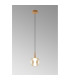 Andromeda Single Pendant 5W LED 3000K 500lm Light Gold/Amber/Frosted 3yrs Warranty-2