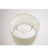 Dual Mount Round Empire, 240, 300 x 200mm Faux Silk Fabric Shade, Ivory Pearl, White Laminate - 9