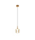 Andromeda Single Pendant 5W LED 3000K 500lm Light Gold/Amber/Frosted 3yrs Warranty-4