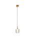 Andromeda Single Pendant 5W LED 3000K 500lm Light Gold/Clear/Frosted 3yrs Warranty-4