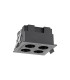 Blau Linear Recessed Spotlight 4 Light 10W LED 3000K 750lm Cut Out: L:70mm x W:70mm Black Driver Included-1