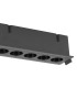 Blau Linear Recessed Spotlight 5 Light 12W LED 3000K 840lm Cut Out: L:145mm x W:40mm Black Driver Included-4