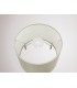 Dual Mount Round Empire, 240, 300 x 200mm Faux Silk Fabric Shade, Ivory Pearl, White Laminate - 10