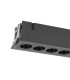 Blau Linear Recessed Spotlight 5 Light 12W LED 3000K 840lm Cut Out: L:145mm x W:40mm Black Driver Included-5