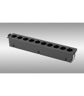 Blau Linear Recessed Spotlight 10 Light 24W LED 3000K 1680lm Cut Out: L:280mm x W:40mm Black Driver Included-2