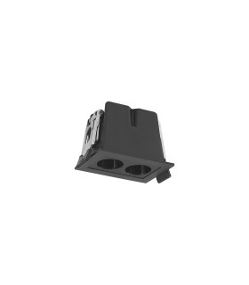 Blau Linear Recessed Spotlight 2 Light 6W LED 3000K 360lm Cut Out: L:60mm x W:40mm Black Driver Included-1