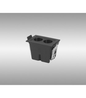 Blau Linear Recessed Spotlight 2 Light 6W LED 3000K 360lm Cut Out: L:60mm x W:40mm Black Driver Included-2