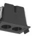 Blau Linear Recessed Spotlight 2 Light 6W LED 3000K 360lm Cut Out: L:60mm x W:40mm Black Driver Included-4