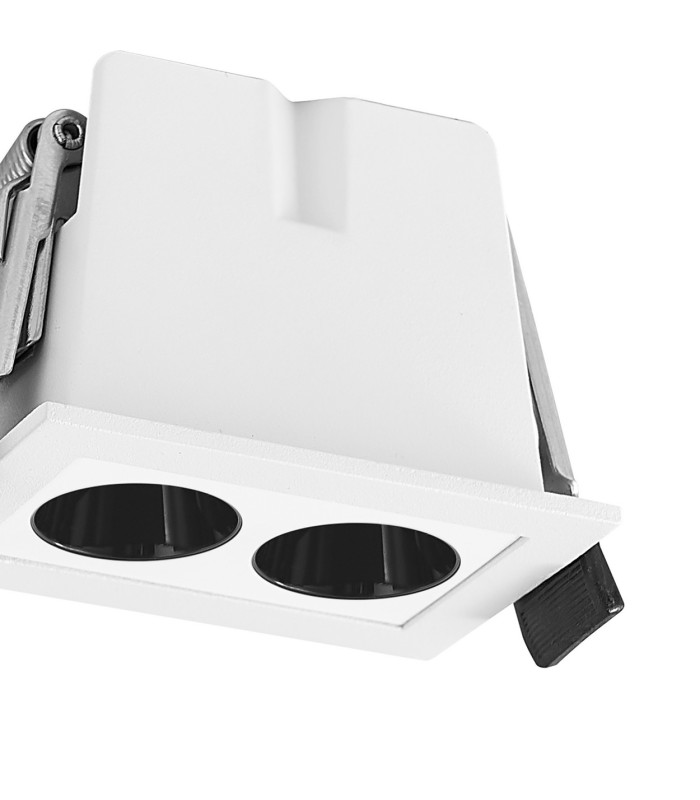 Blau Linear Recessed Spotlight 2 Light 6W LED 3000K 360lm Cut Out: L:60mm x W:40mm White Driver Included-4