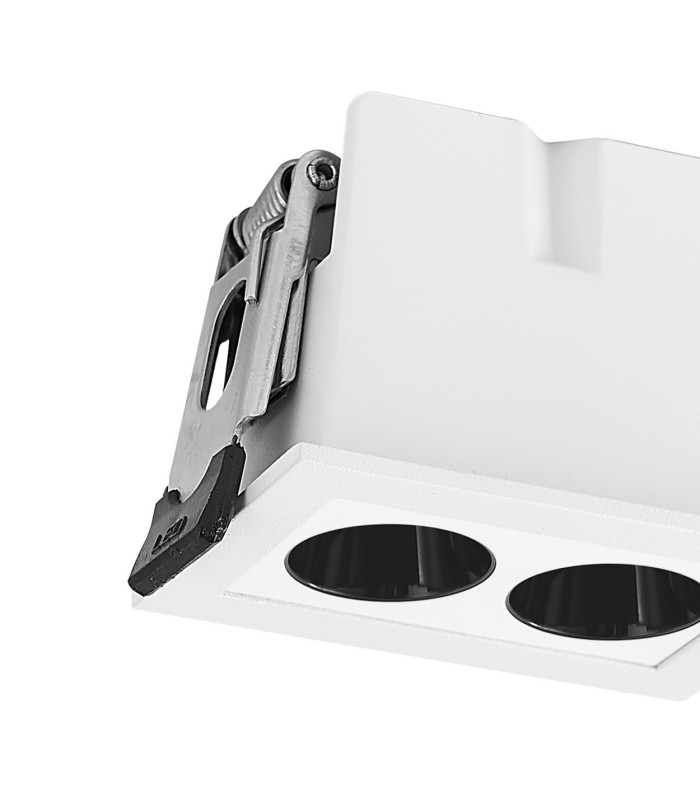 Blau Linear Recessed Spotlight 2 Light 6W LED 3000K 360lm Cut Out: L:60mm x W:40mm White Driver Included-5