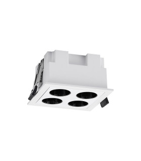Blau Linear Recessed Spotlight 4 Light 10W LED 3000K 750lm Cut Out: L:70mm x W:70mm White Driver Included-1