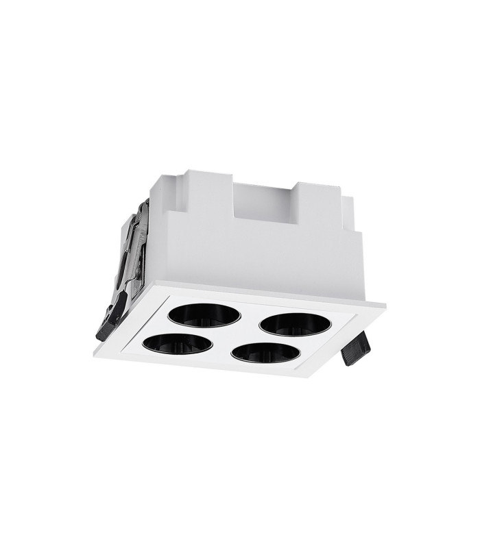 Blau Linear Recessed Spotlight 4 Light 10W LED 3000K 750lm Cut Out: L:70mm x W:70mm White Driver Included-1