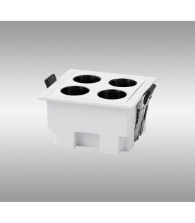Blau Linear Recessed Spotlight 4 Light 10W LED 3000K 750lm Cut Out: L:70mm x W:70mm White Driver Included-2