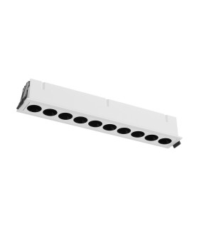 Blau Linear Recessed Spotlight 10 Light 24W LED 3000K 1680lm Cut Out: L:280mm x W:40mm White Driver Included-1