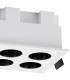 Blau Linear Recessed Spotlight 4 Light 10W LED 3000K 750lm Cut Out: L:70mm x W:70mm White Driver Included-4