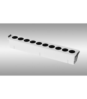 Blau Linear Recessed Spotlight 10 Light 24W LED 3000K 1680lm Cut Out: L:280mm x W:40mm White Driver Included-2