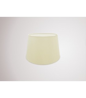 Dual Mount Round Empire, 280, 350 x 220mm Faux Silk Fabric Shade, Ivory Pearl, White Laminate - 2