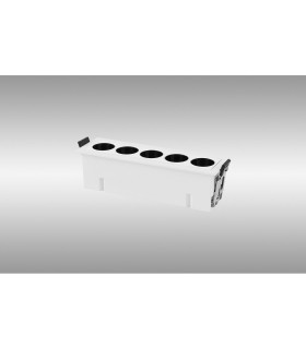 Blau Linear Recessed Spotlight 5 Light 12W LED 3000K 840lm Cut Out: L:145mm x W:40mm White Driver Included-2