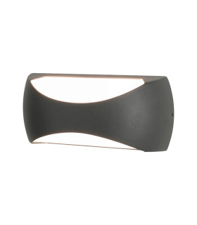 Butan Wall Lamp 2 x 6W LED 3000K 1000lm IP65 Dark Grey 3yrs Warranty-1