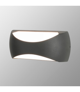 Butan Wall Lamp 2 x 6W LED 3000K 1000lm IP65 Dark Grey 3yrs Warranty-2