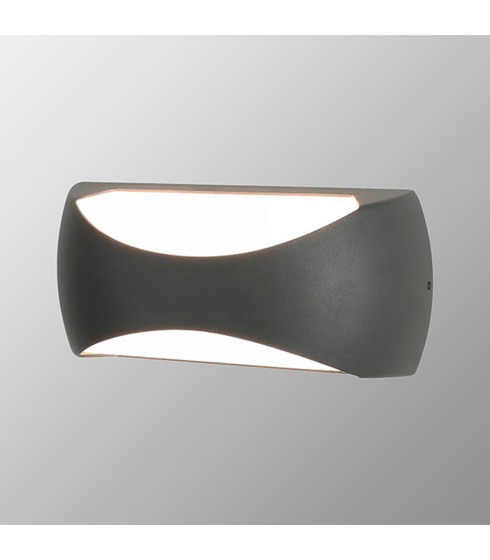 Butan Wall Lamp 2 x 6W LED 3000K 1000lm IP65 Dark Grey 3yrs Warranty-2