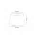 Dual Mount Round Empire, 280, 350 x 220mm Faux Silk Fabric Shade, Ivory Pearl, White Laminate - 3