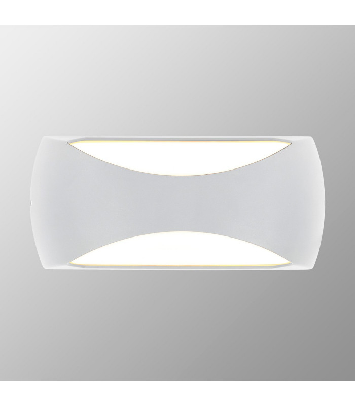 Butan Wall Lamp 2 x 6W LED 3000K 1000lm IP65 Matt White 3yrs Warranty-5