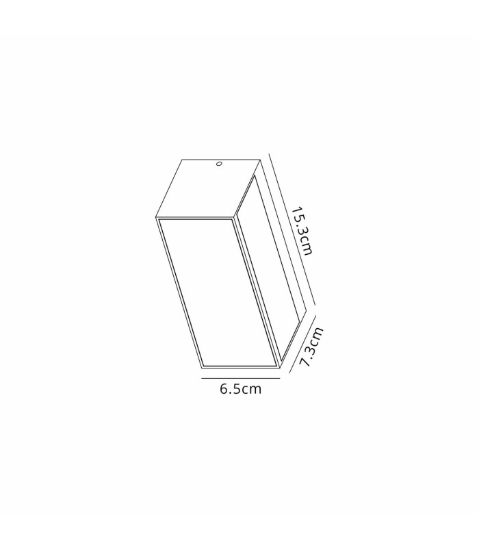 Cancun Wall Light 10.5W LED 3000K 885lm Dark Grey IP65 3yr Warranty-3
