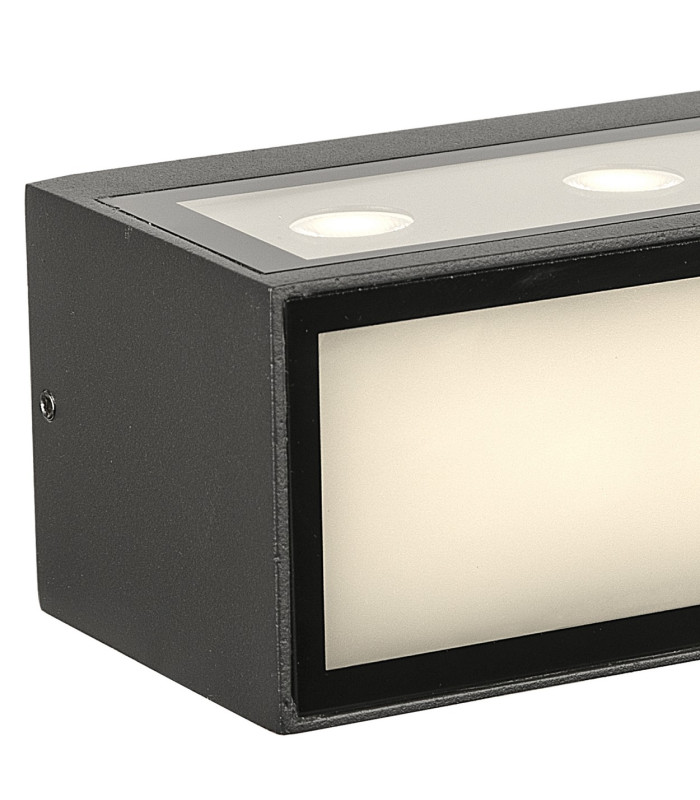 Cancun Wall Light 10.5W LED 3000K 885lm Dark Grey IP65 3yr Warranty-4