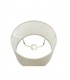 Dual Mount Round Empire, 280, 350 x 220mm Faux Silk Fabric Shade, Ivory Pearl, White Laminate - 4
