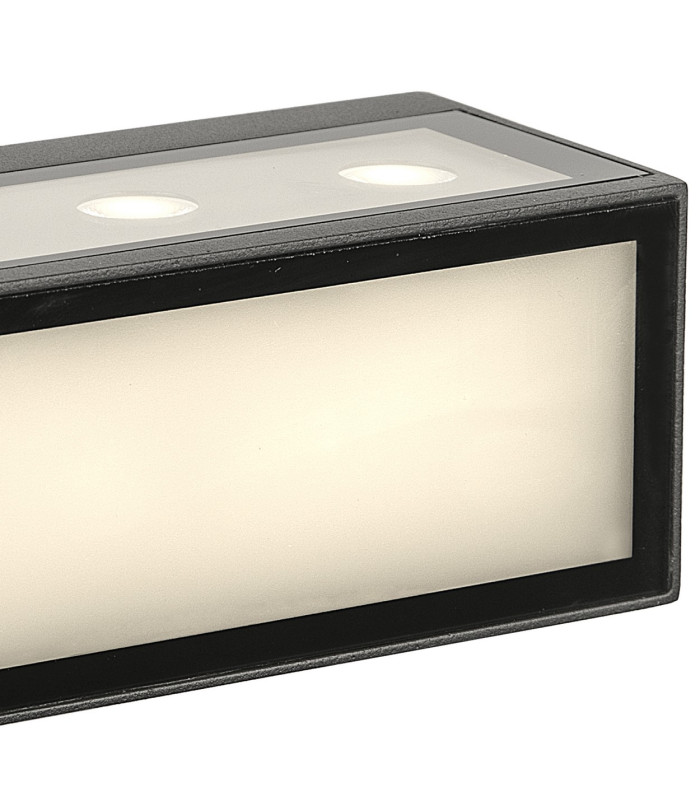 Cancun Wall Light 10.5W LED 3000K 885lm Dark Grey IP65 3yr Warranty-5